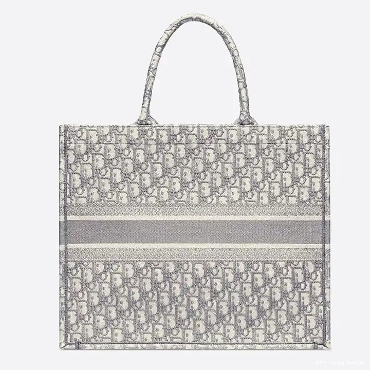 Cheap Motif Tote Canvas Book Oblique Dior Grey 0326 Luxury